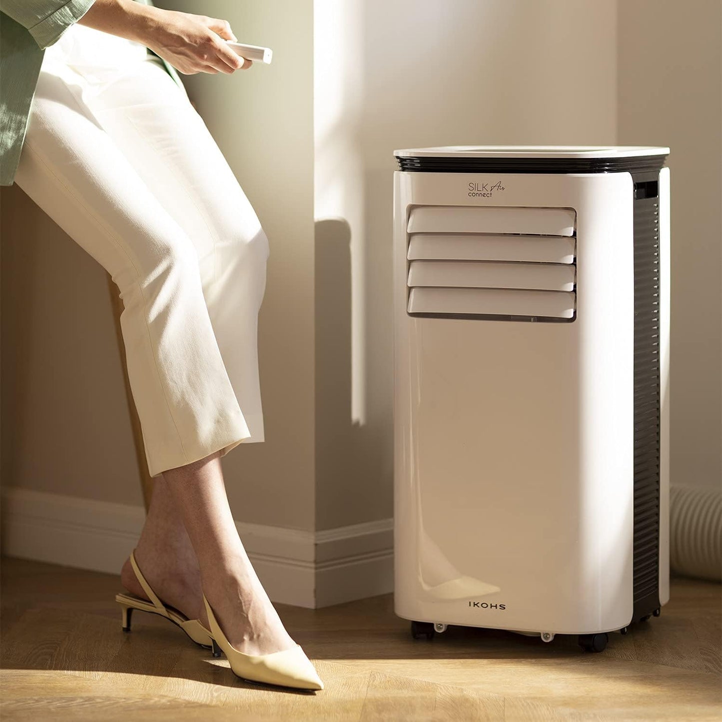 Create - Silkair Connect Portable Air Conditioner 9000btu / Remote Control / Wifi / White
