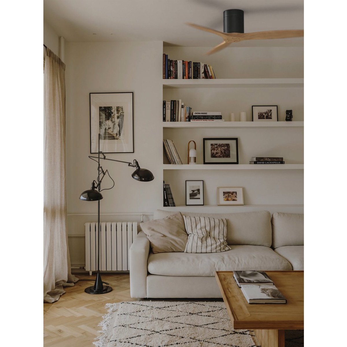 Create - Windcalm Dc - Ultra-quiet Ceiling Fan 132cm With Winter/summer Function - Remote Control - 6 Speeds