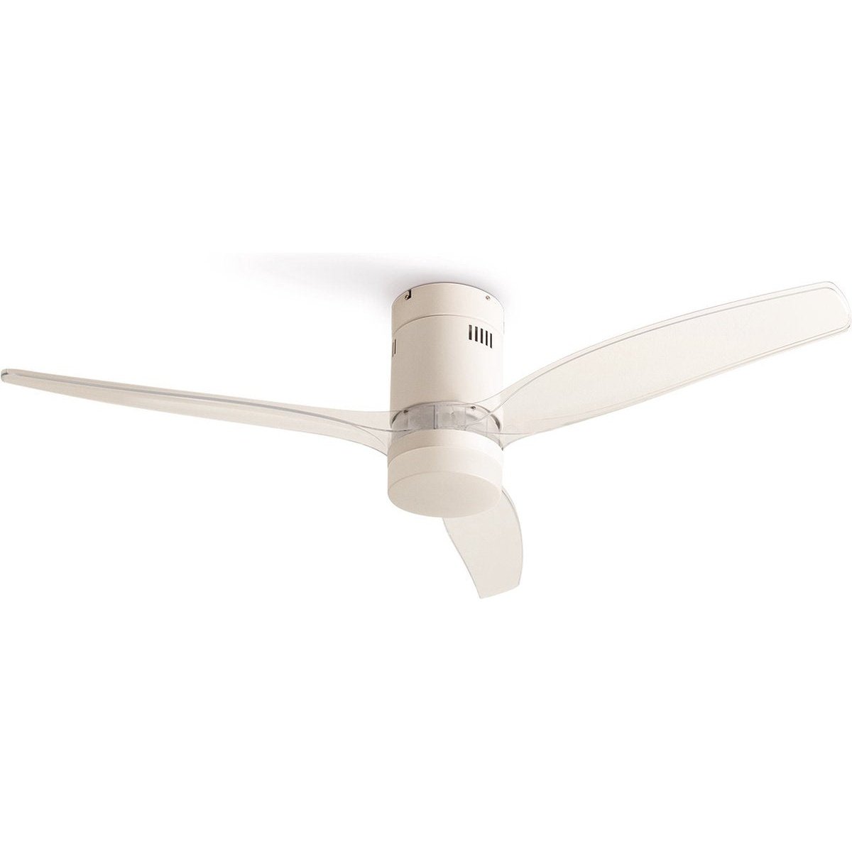 Create - Windcalm Dc-silent Ceiling Fan Winter/summer Function White Transparent - 6 Speeds (With Light)