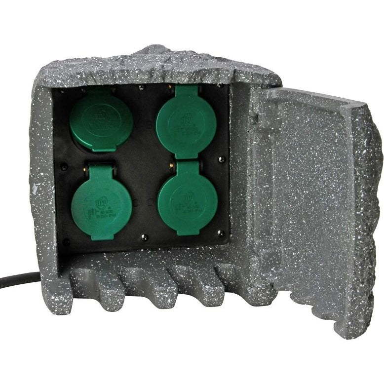 Kopp - 4-way Energy Station Garden Socket 1.5 M Stone Socket