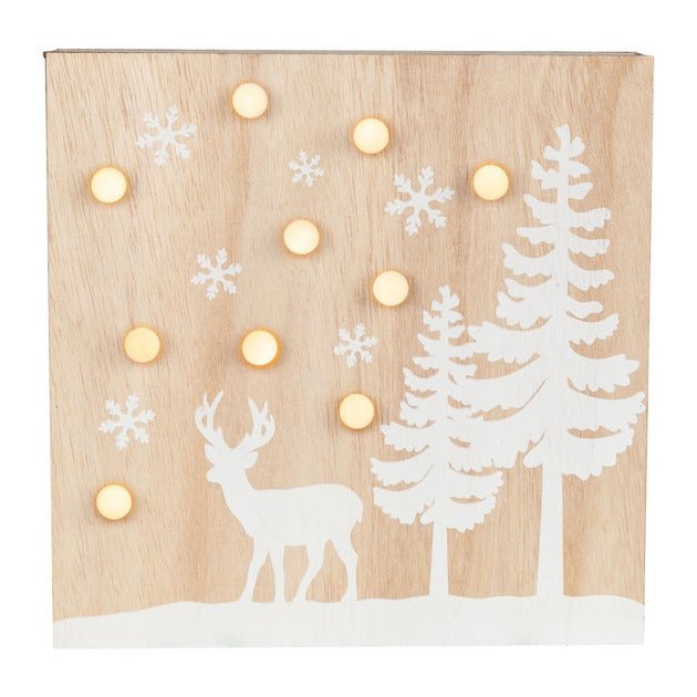 Livarno - Wooden Led Decoration ( Square )