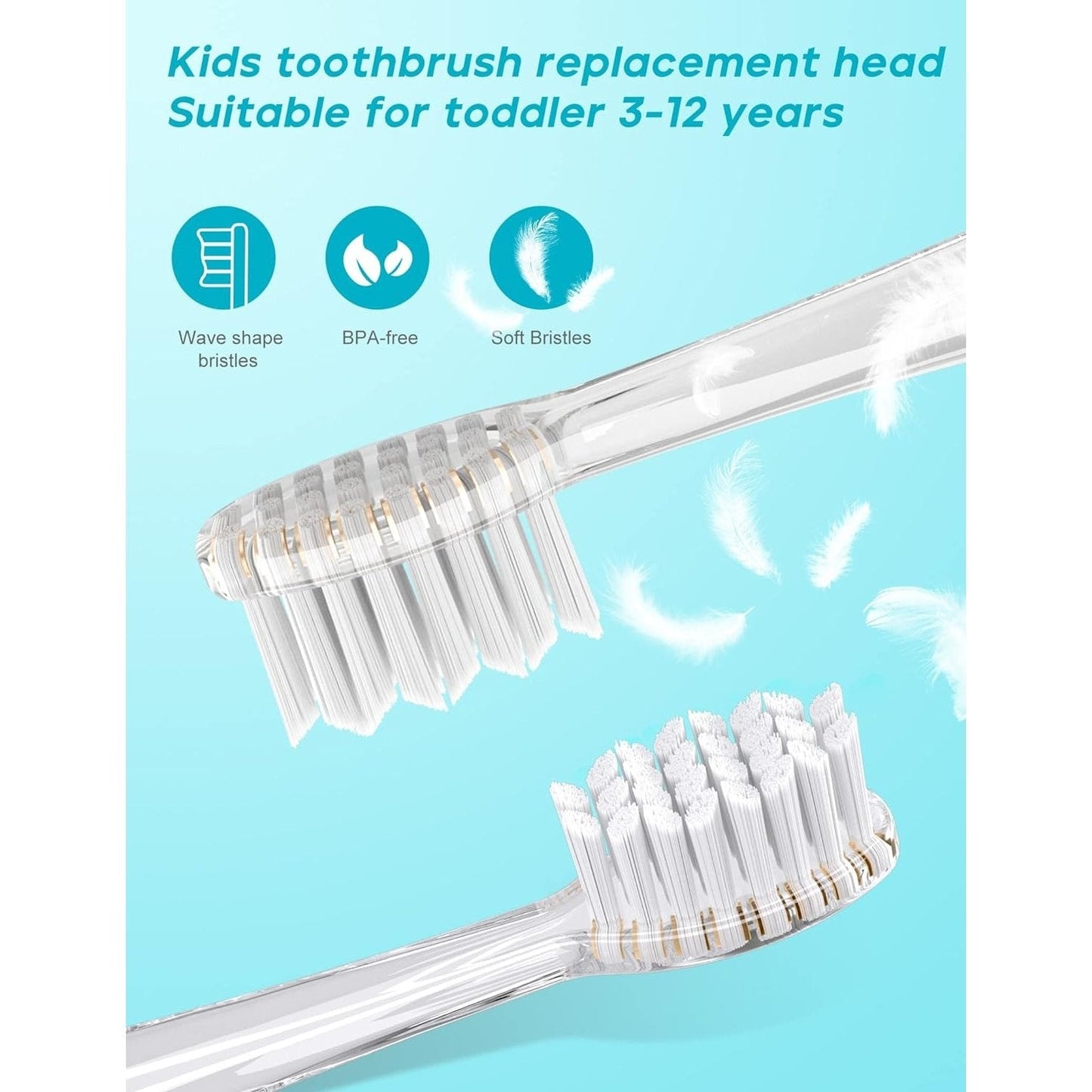 Seago - Electric Toothbrush Replacement Heads Pack of 4