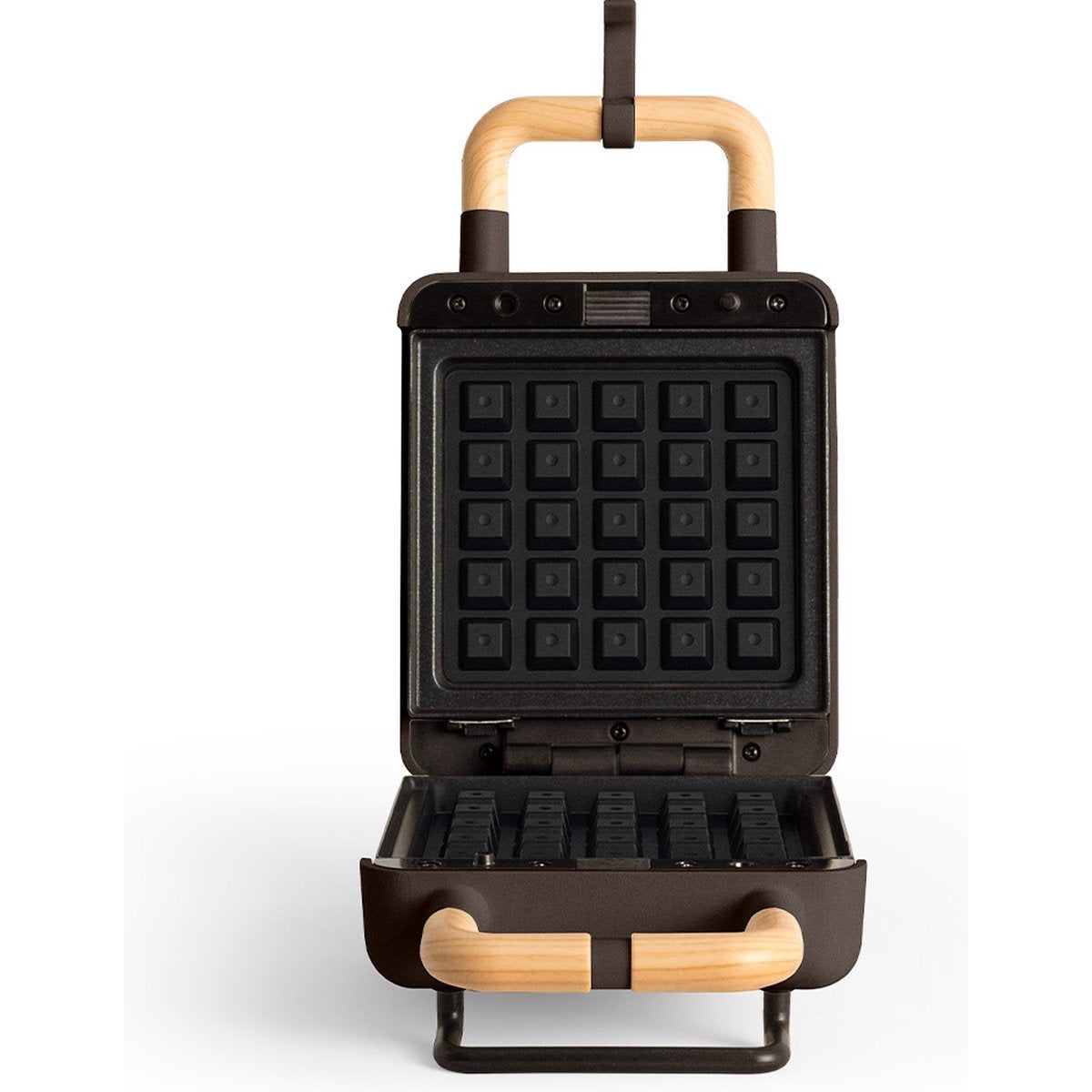 Create - Stone 2 In 1 Compact Sandwich Grill And Waffle Maker / 600W / Black