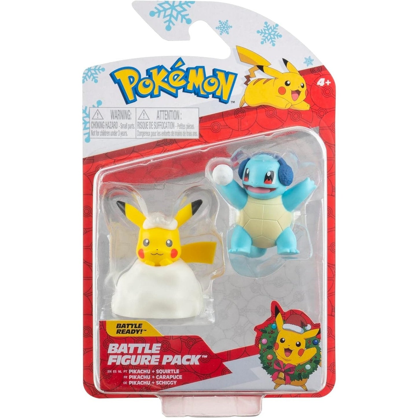 Pokemon - Squirtle & Holiday Pikachu