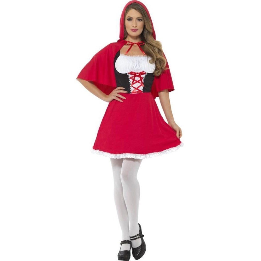 Smiffy's-red Riding Hood Short And Sassy Adult Fairytale Costume