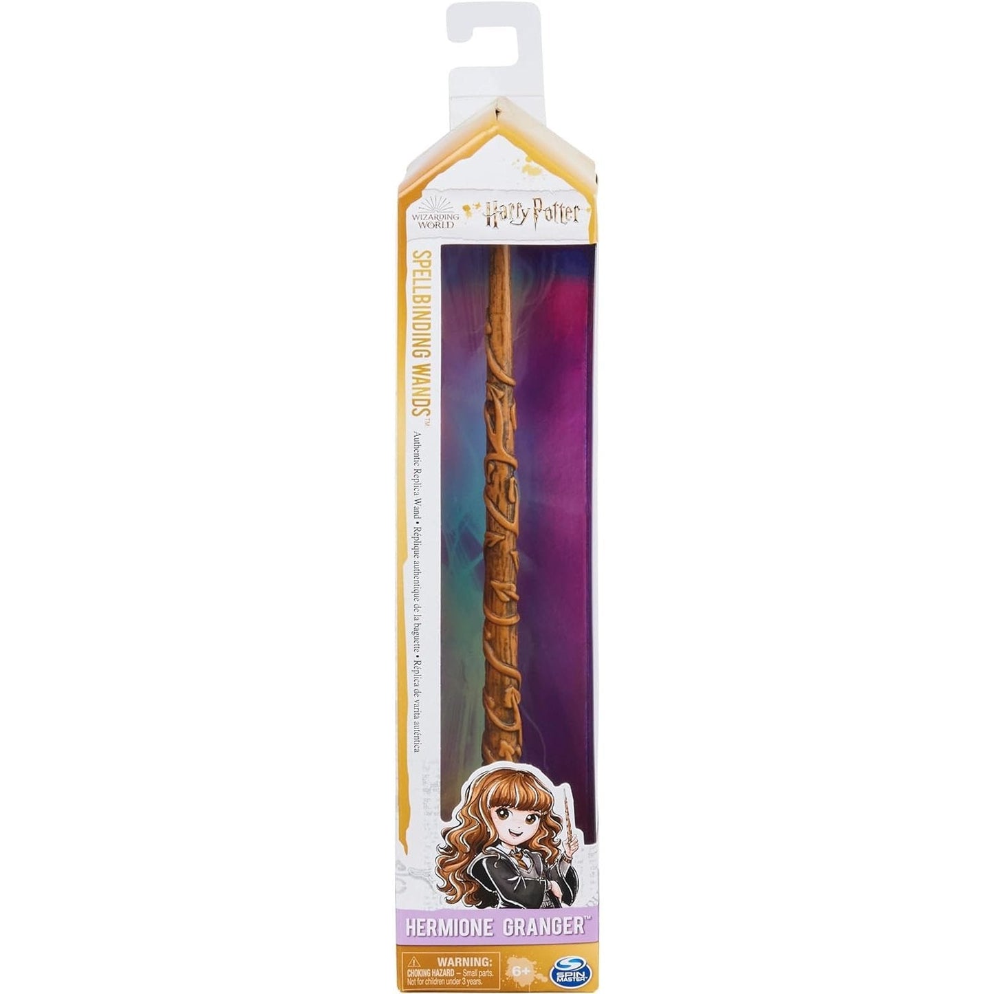 Harry Potter - 12 inch Spellbinding Hermione Granger Magic Wand with Collectible Spell Card