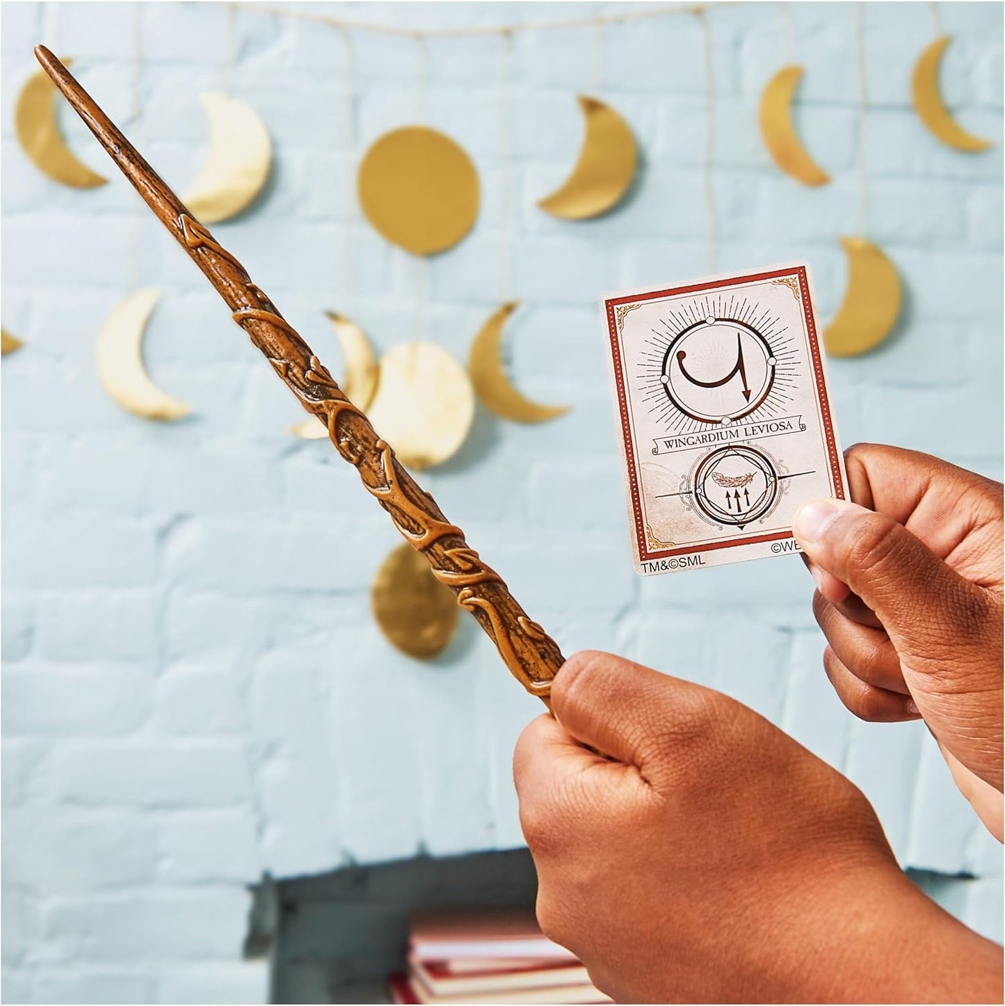 Harry Potter - 12 inch Spellbinding Hermione Granger Magic Wand with Collectible Spell Card