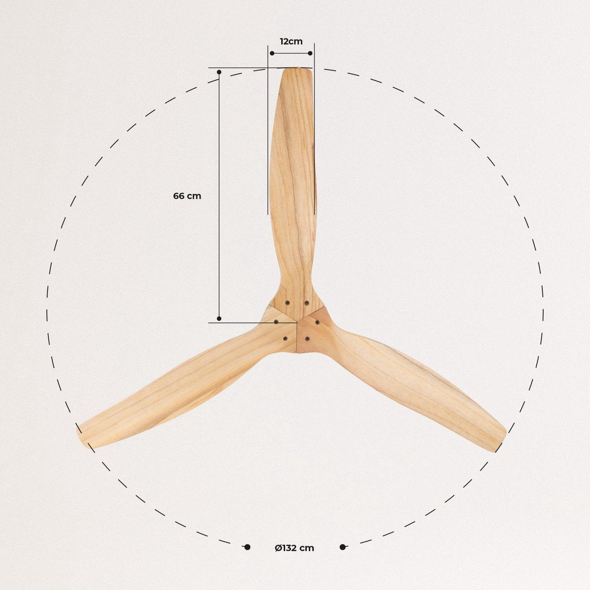 Create - Windcalm Dc - Ultra-quiet Ceiling Fan With Winter/summer Functio - 6 Speeds - 132 Cm