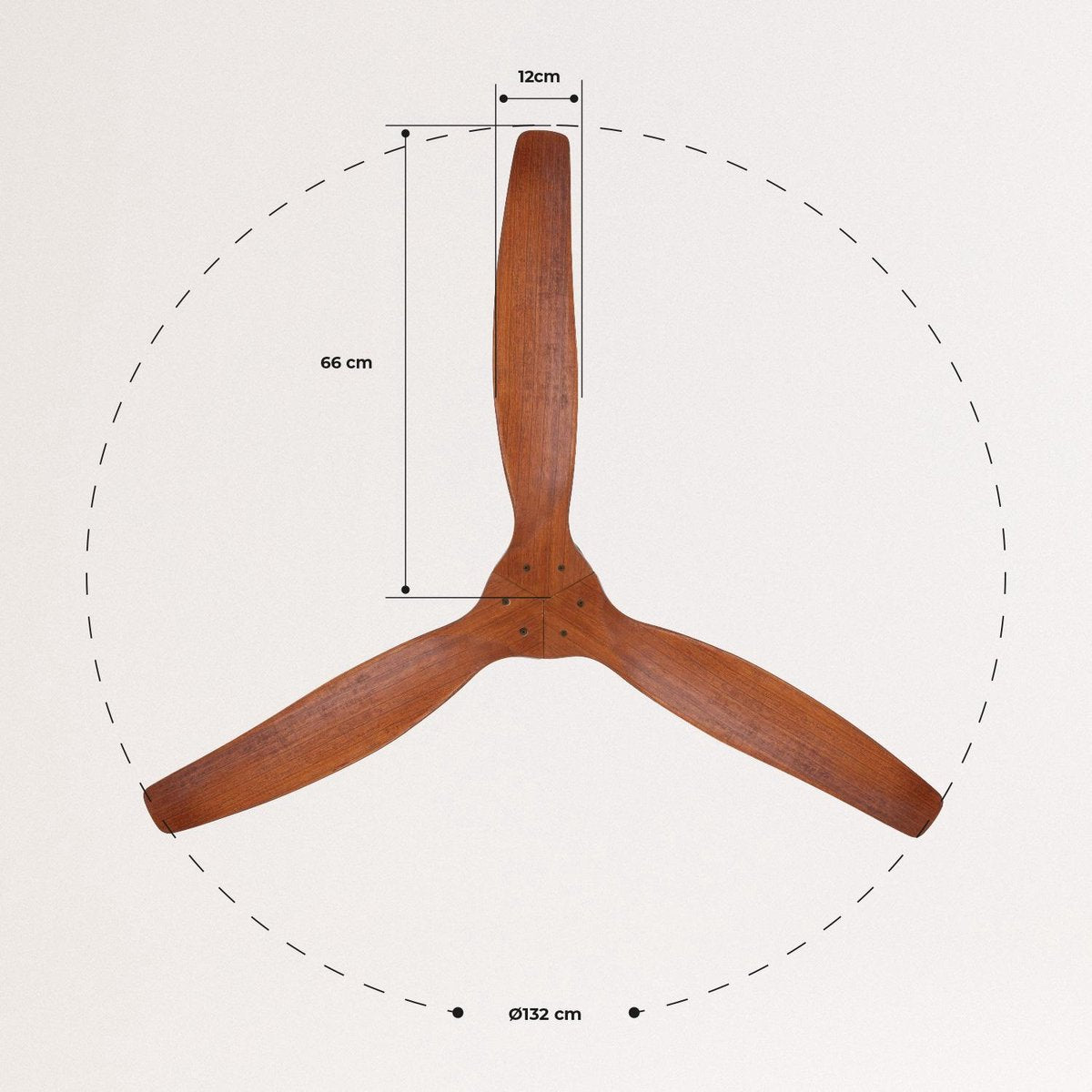 Create - Windcalm Dc - Ultra-quiet Ceiling Fan With Winter/summer Functio - 6 Speeds - 132 Cm