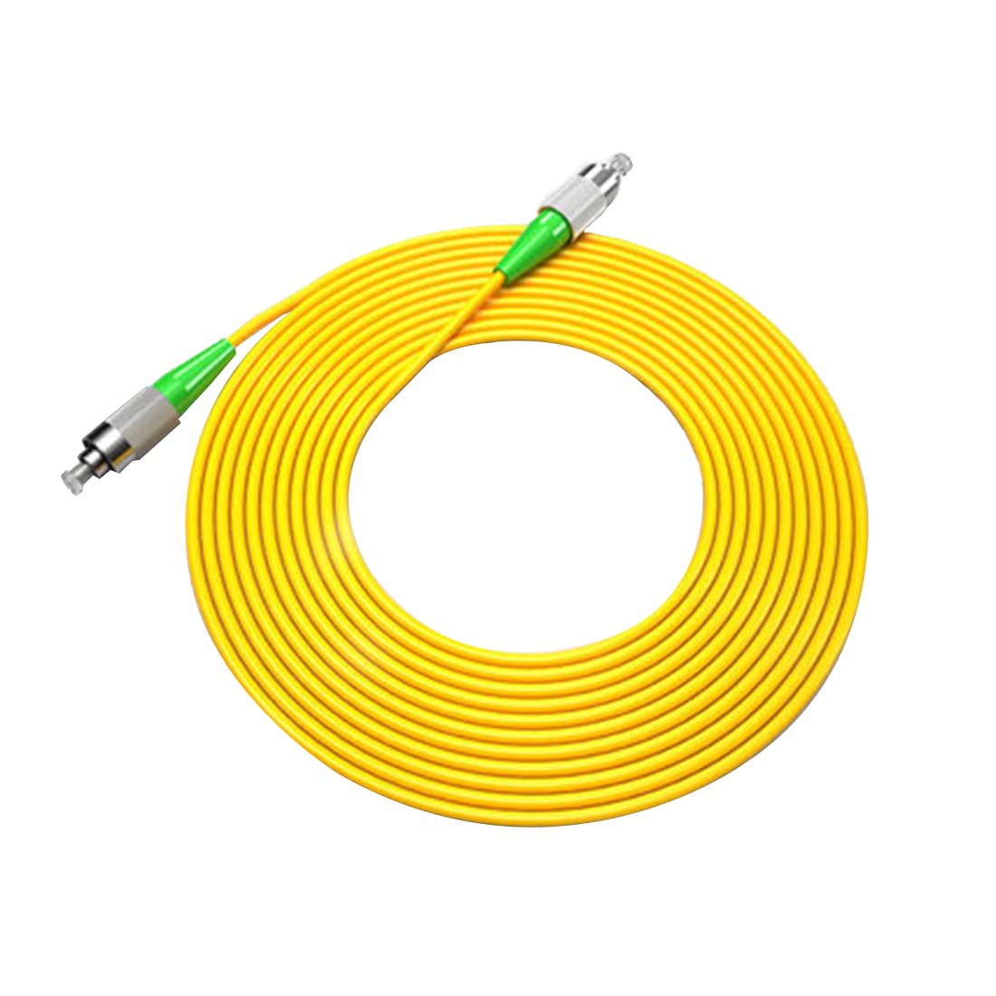 10Gtek - 5 Pack, FC/APC to FC/APC Simplex Fiber Patch Cord 5 m