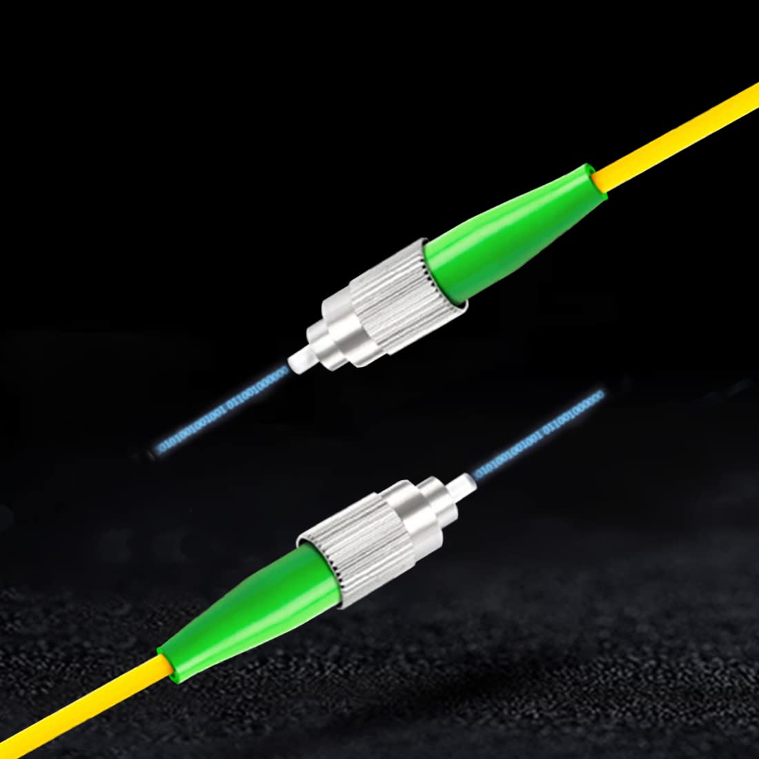 10Gtek - 5 Pack, FC/APC to FC/APC Simplex Fiber Patch Cord 5 m