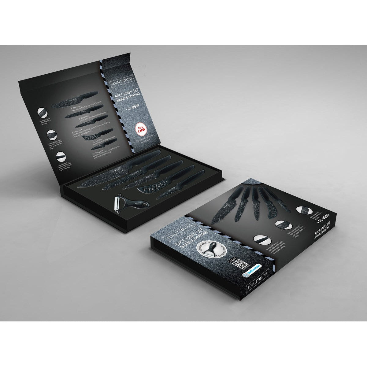 Royalty Line - Knife Set / 6pcs / Black