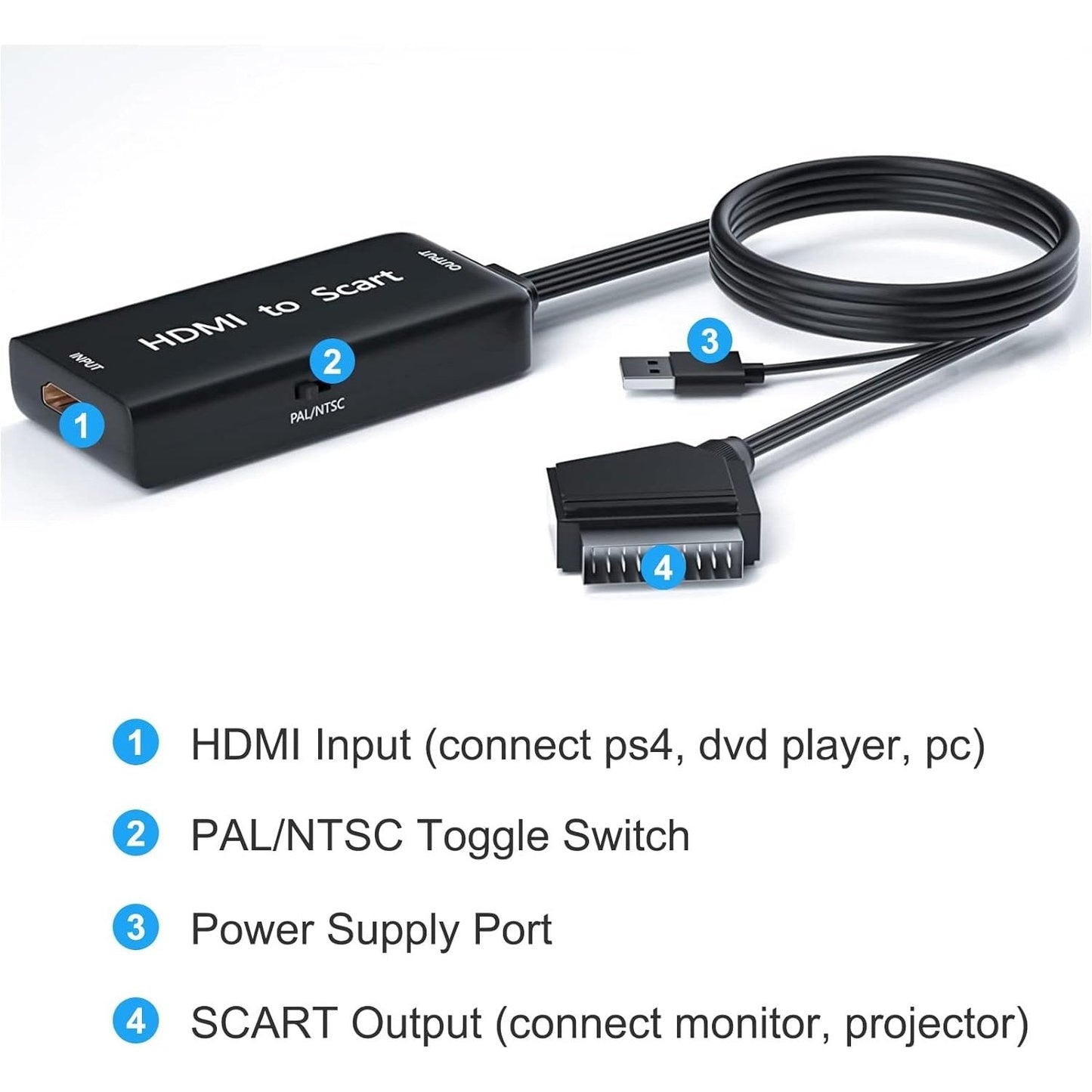 Ozvavzk - HDMI to Scart Adapter