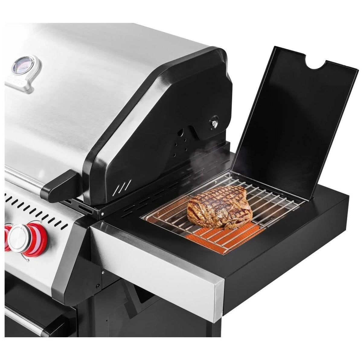 Grillmeister - Memphis Gas BBQ – 5 Burners (4 + 1 Side Burner), Stainless Steel, Outdoor Kitchen