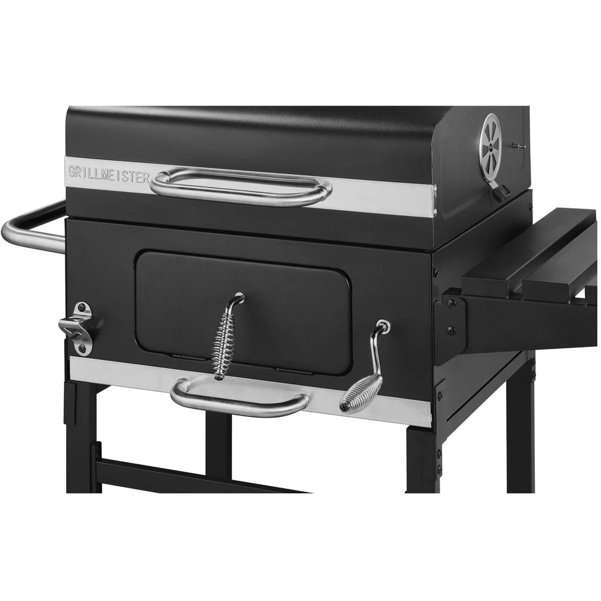 Grillmeister - Charcoal BBQ Kansas - Grilling surface: 52.5 x 40.5 cm - Charcoal barrel: 1.35 kg - Integrated thermometer