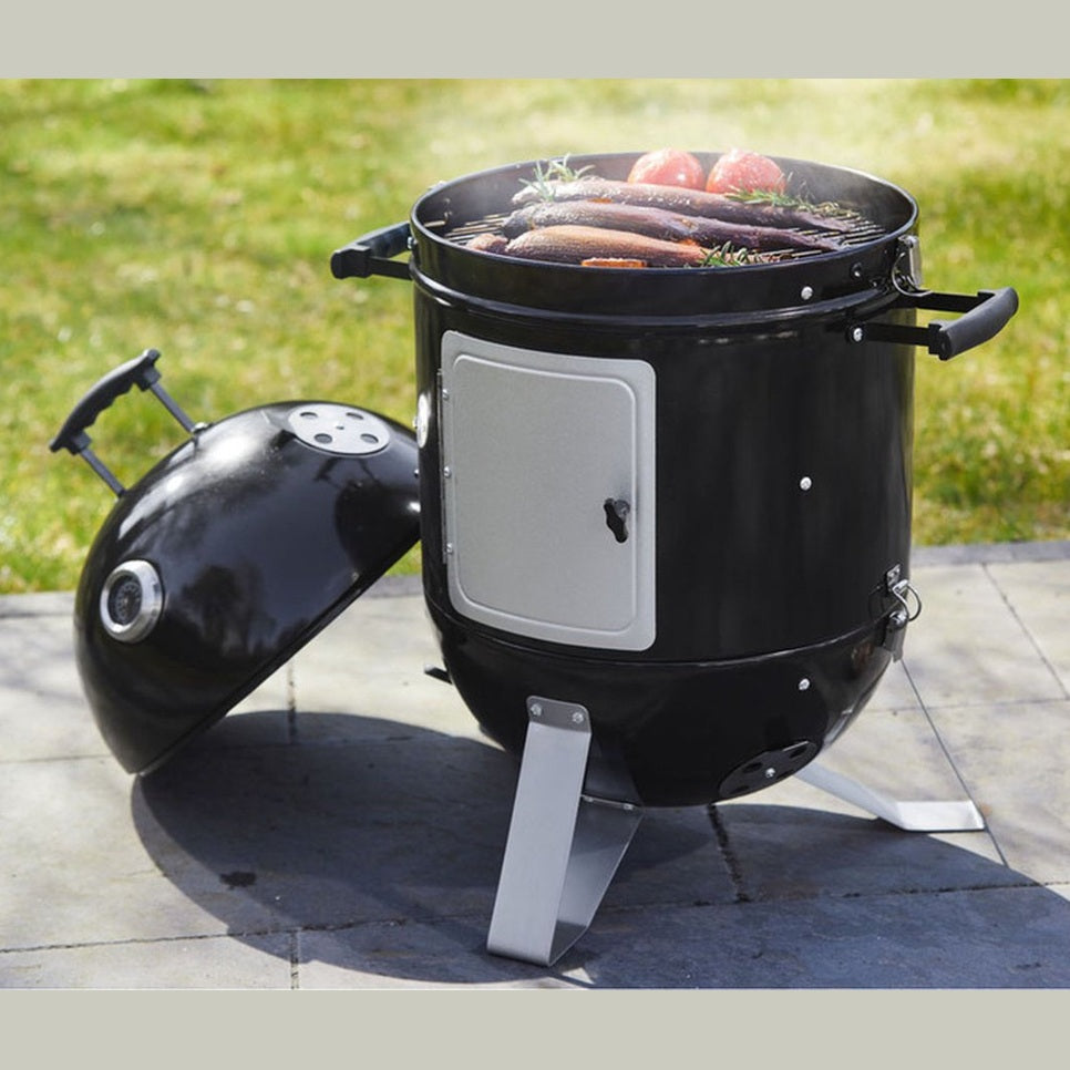 Grillmeister - smoky flavors with the GRILLMEISTER Smoker Ø40 cm