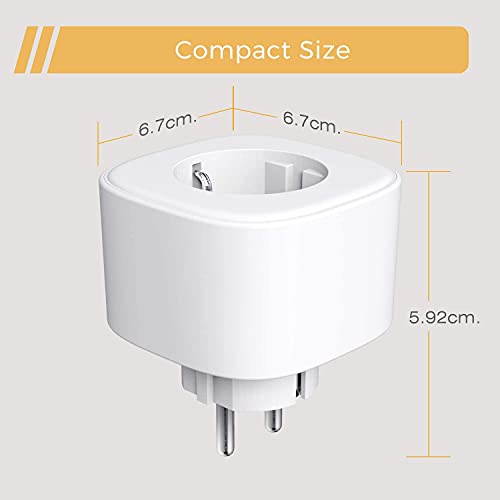 Refoss Wifi Smart Plug (Type F) Compatible With Alexa & Google Home - Voice Control