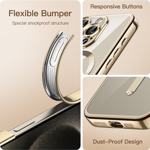 Jetech Magnetic Case for Iphone 15 Pro Max - Full Camera Protection