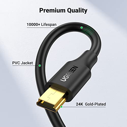 Ugreen Mini Usb Cable 3m - Compatible With Garmin Gps & More