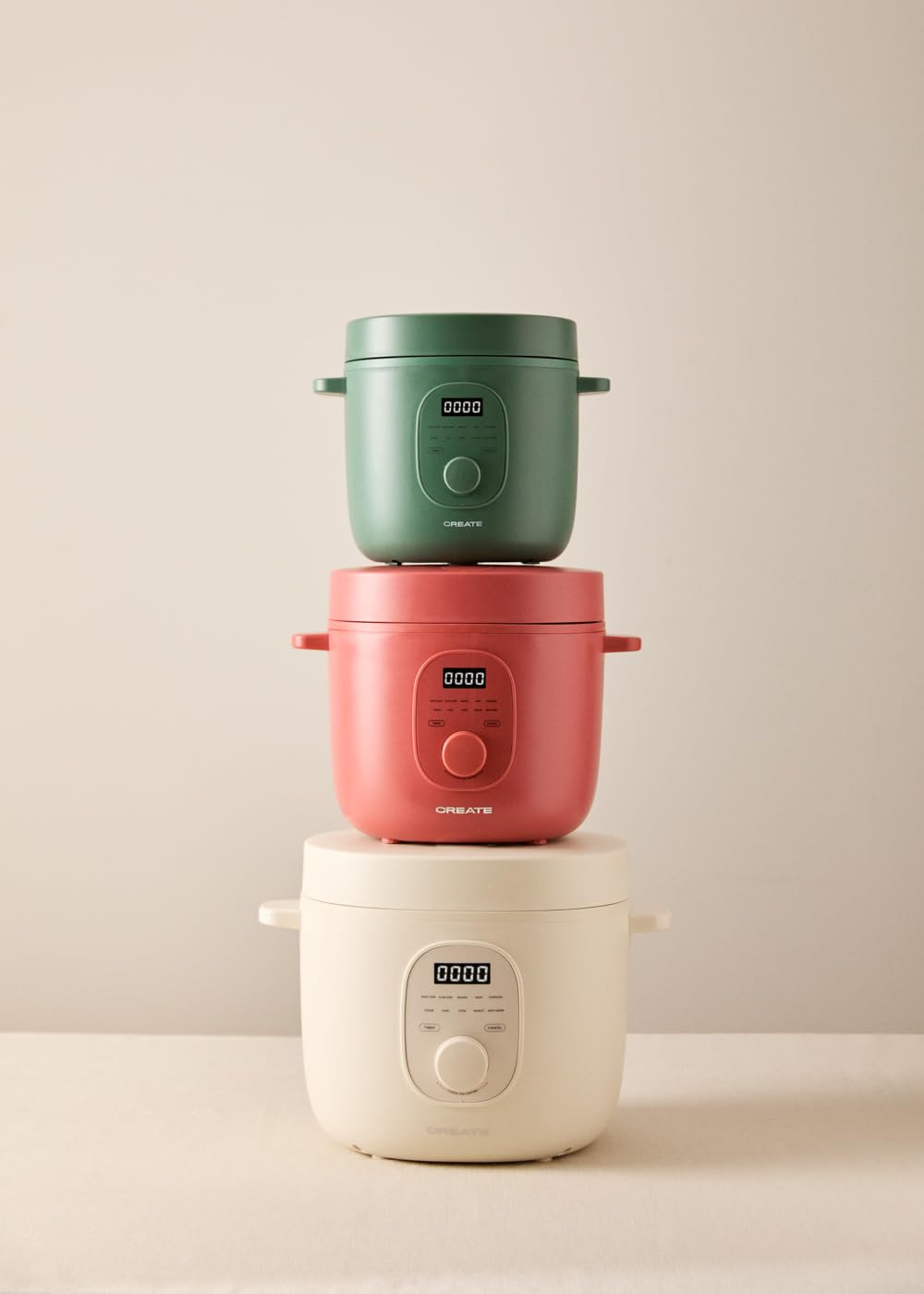 CREATE Multifunctional Electric Rice Cooker 3L Cream White
