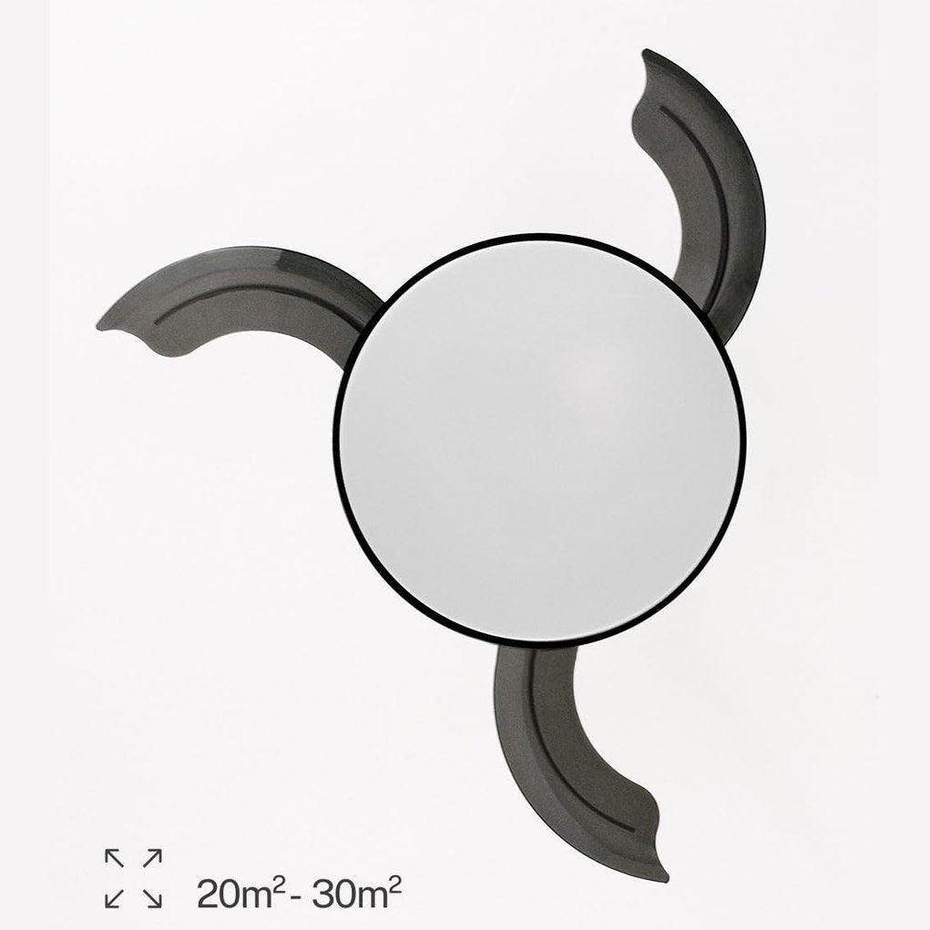 CREATE - Wind Clear Ceiling Fan, Black, with Light, Remote Control and WiFi, 40 W, Diameter 108 cm, Timer, 6 Speeds, Retractable Blades