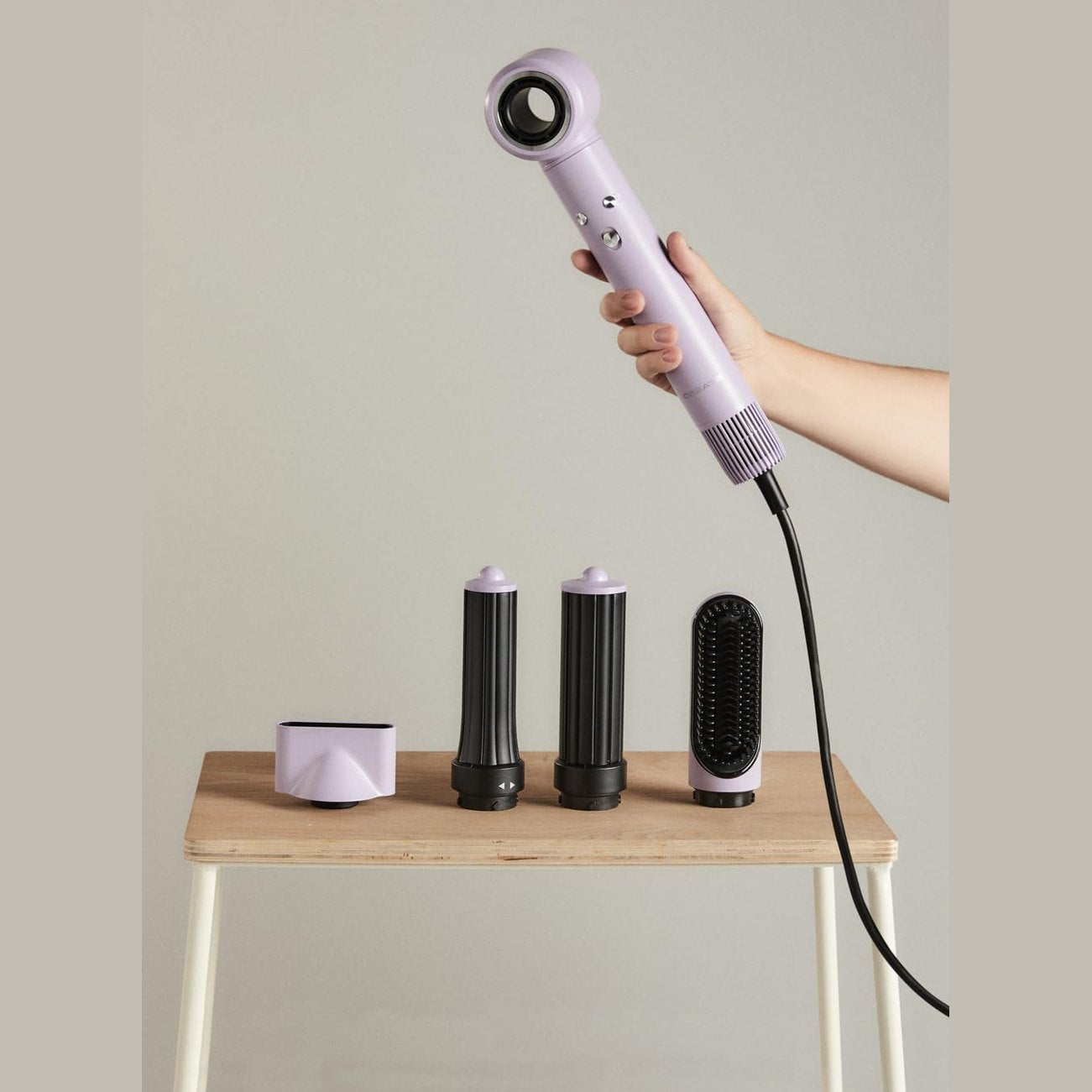 Create - ION STYLER PRO – 5-in-1 Professional Ion Air Dryer and Styling Brush | Purple