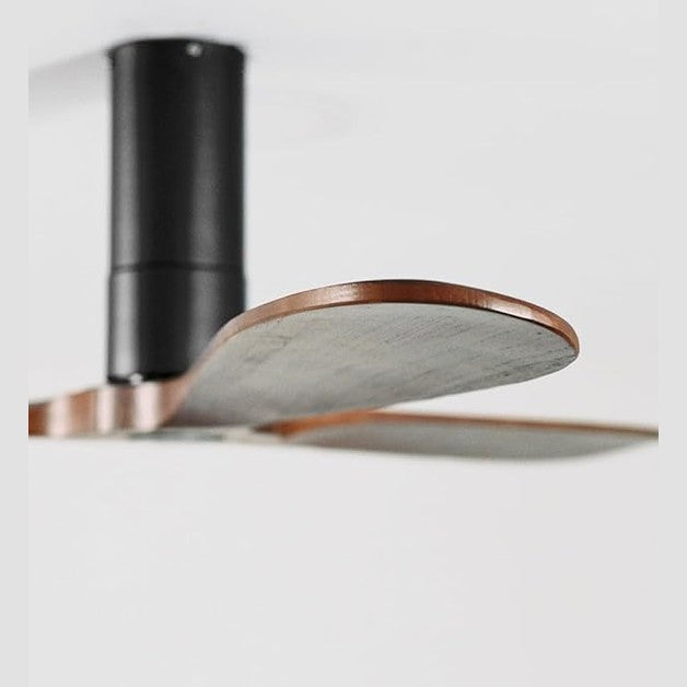 CREATE - Windtube Ceiling Fan Black Dark Wood Wings with Remote Control 40 W Quiet Diameter 132 cm 6 Speeds Timer DC Motor Summer Winter Operation