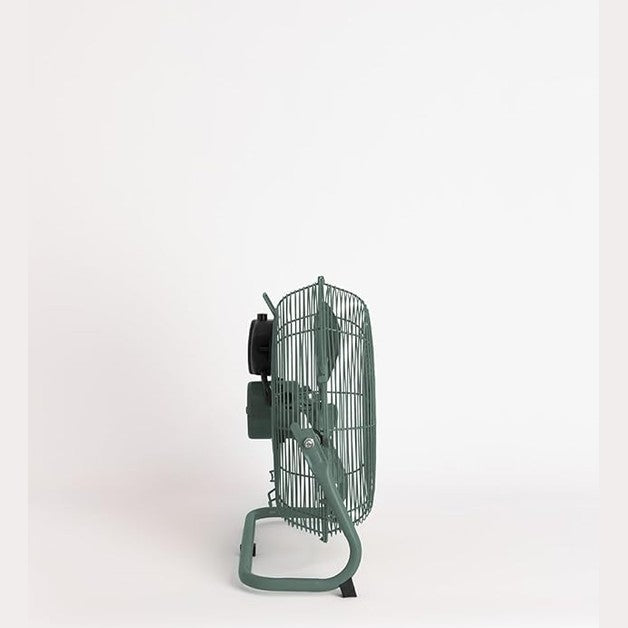 CREATE - AIR FLOOR RETRO – Sage Green Industrial Floor Fan (12")