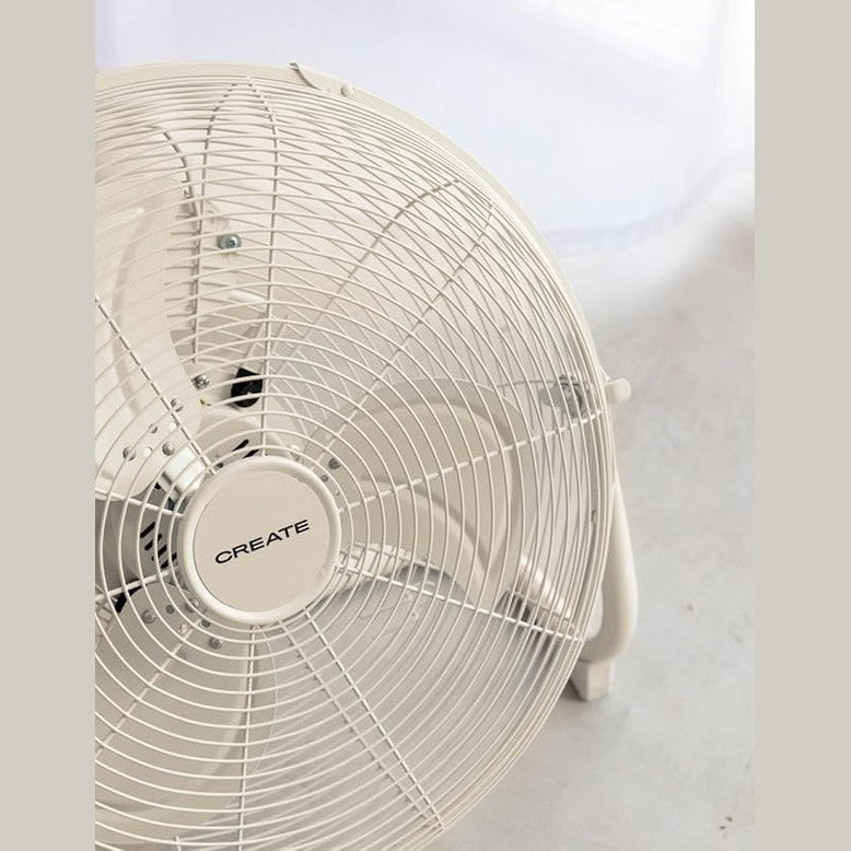CREATE - AIR FLOOR RETRO – Off-White Industrial Floor Fan (16")