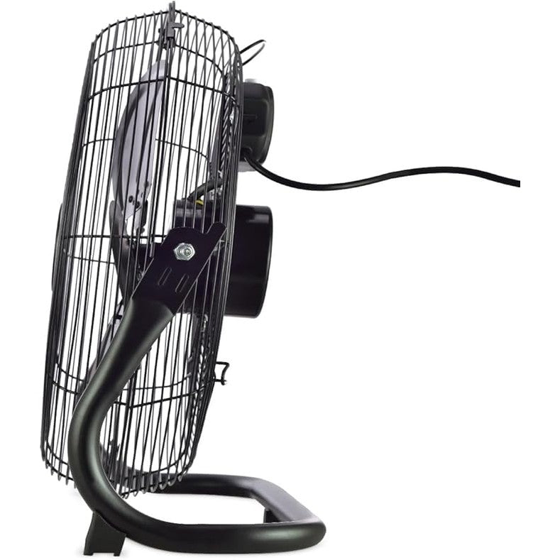 CREATE - AIR FLOOR RETRO – Black Industrial Floor Fan (16")