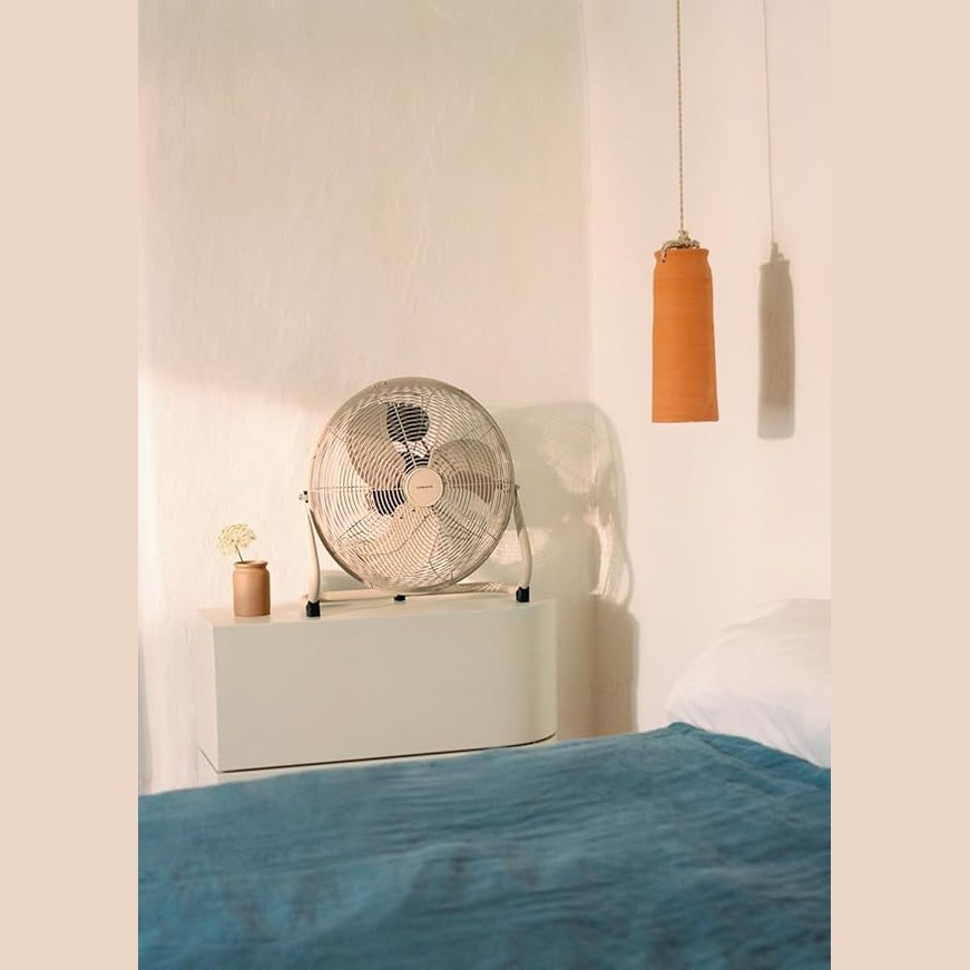 CREATE - AIR FLOOR RETRO – Sand Industrial Floor Fan (16")