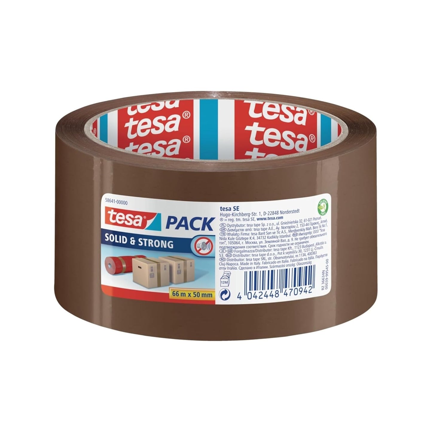 TESA Havana Brown Packaging Tape 66mm x 50m