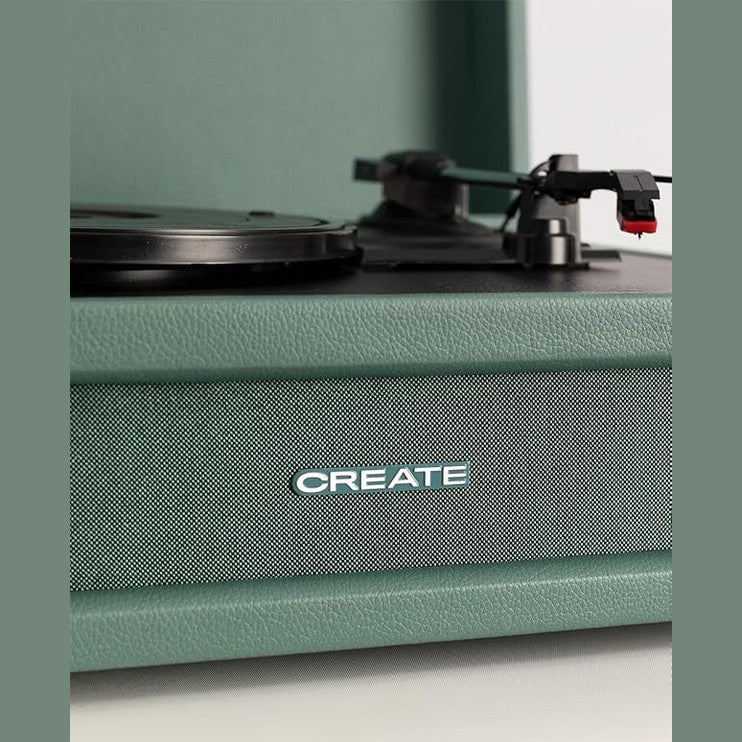 CREATE - Retro Record Player – sage green