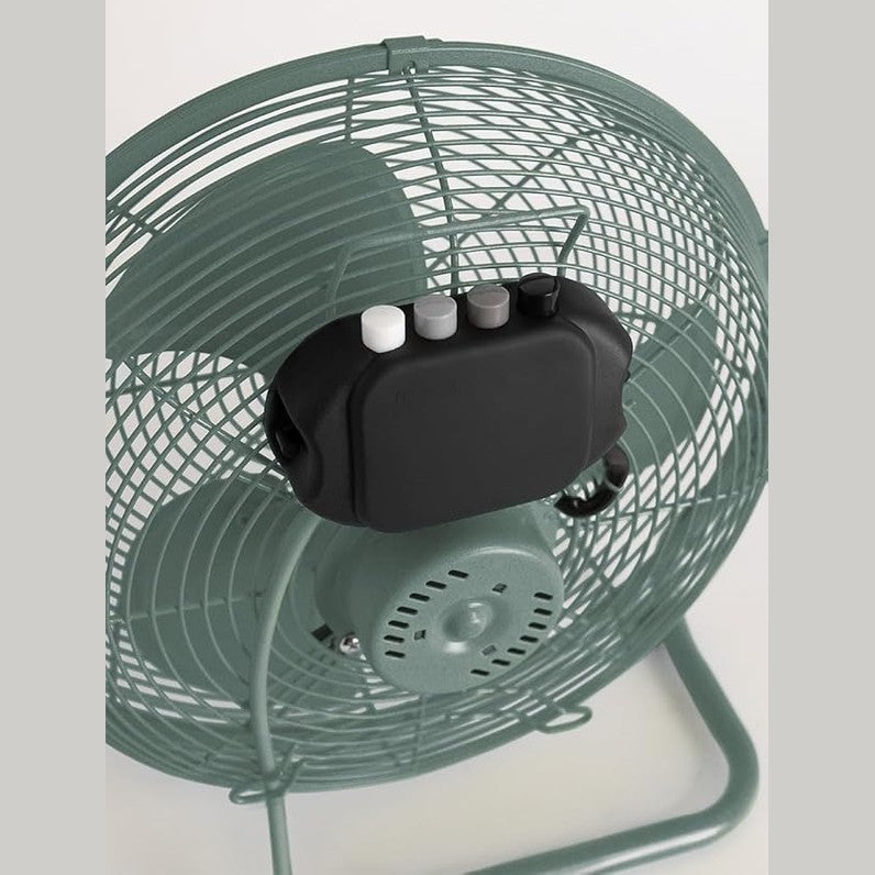 CREATE - AIR FLOOR RETRO – Sage Green Industrial Floor Fan (12")