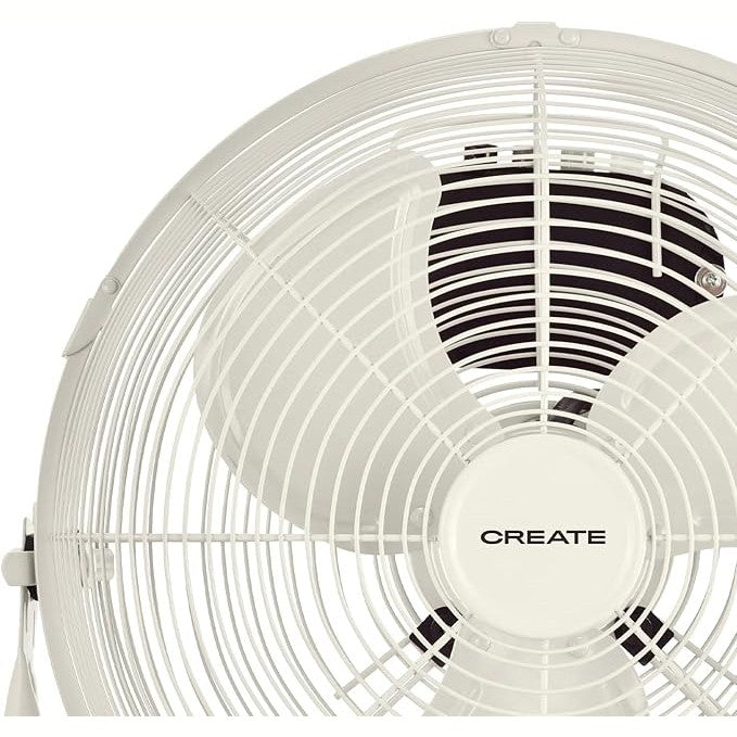 CREATE - AIR FLOOR RETRO – Off-White Industrial Floor Fan (16")