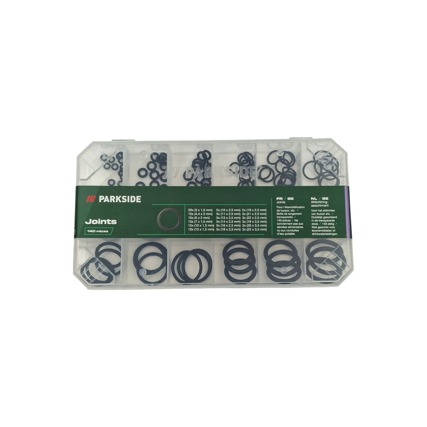 Parkside O-Ring Seal Set with 140 pieces in various sizes