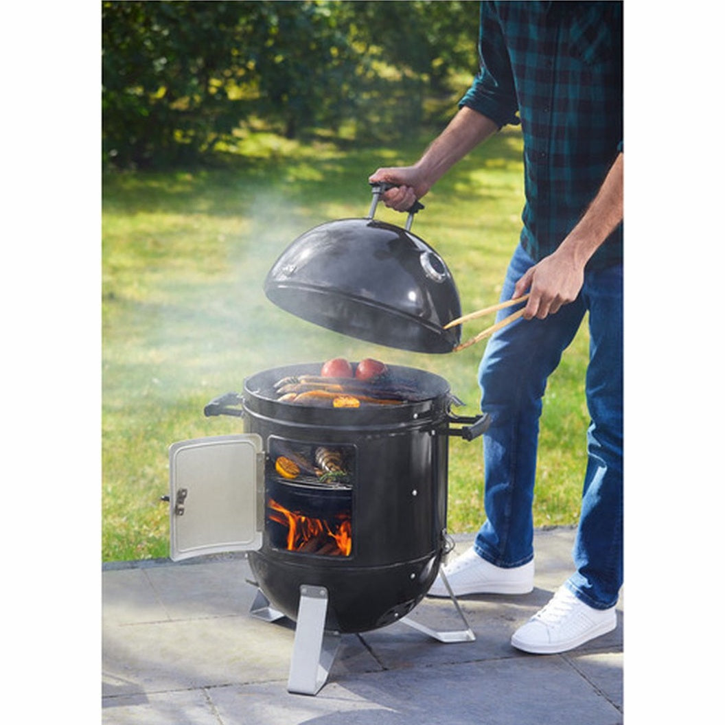 Grillmeister - smoky flavors with the GRILLMEISTER Smoker Ø40 cm