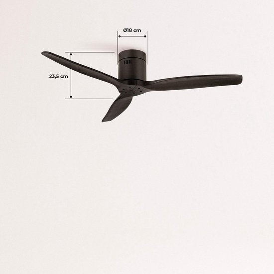 Create - Windcalm Ceiling Fan 40w Silent Ø132 Cm - 6 Speeds / Summer/winter Function