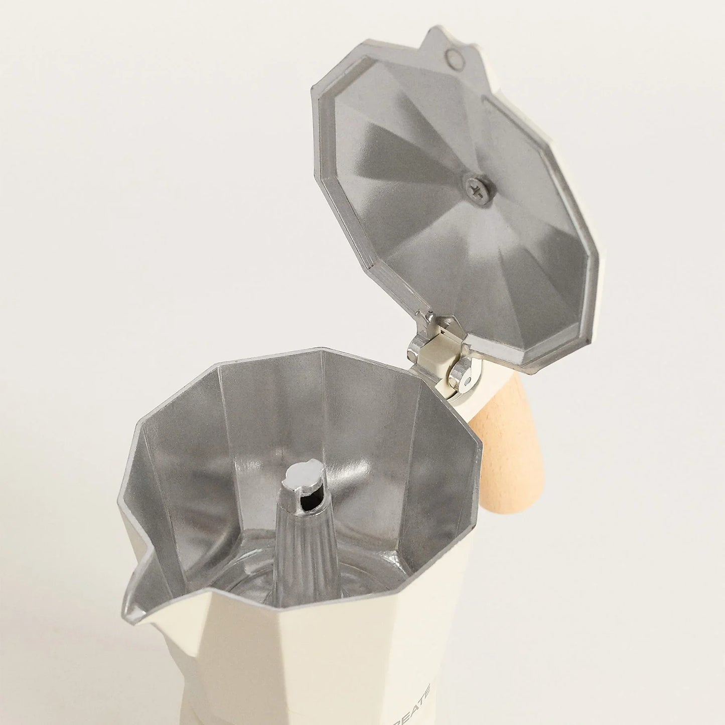 Create - THERA MOKA RETRO – Italian Coffee Maker | 6 Cups / 350ml | off white