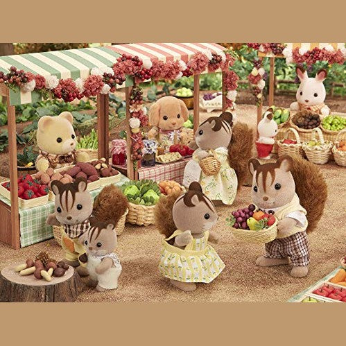 Bjdesign - Father of Sylvanian Families Walnut Squirrel Doll, No Assembly Required, Social Skills Development