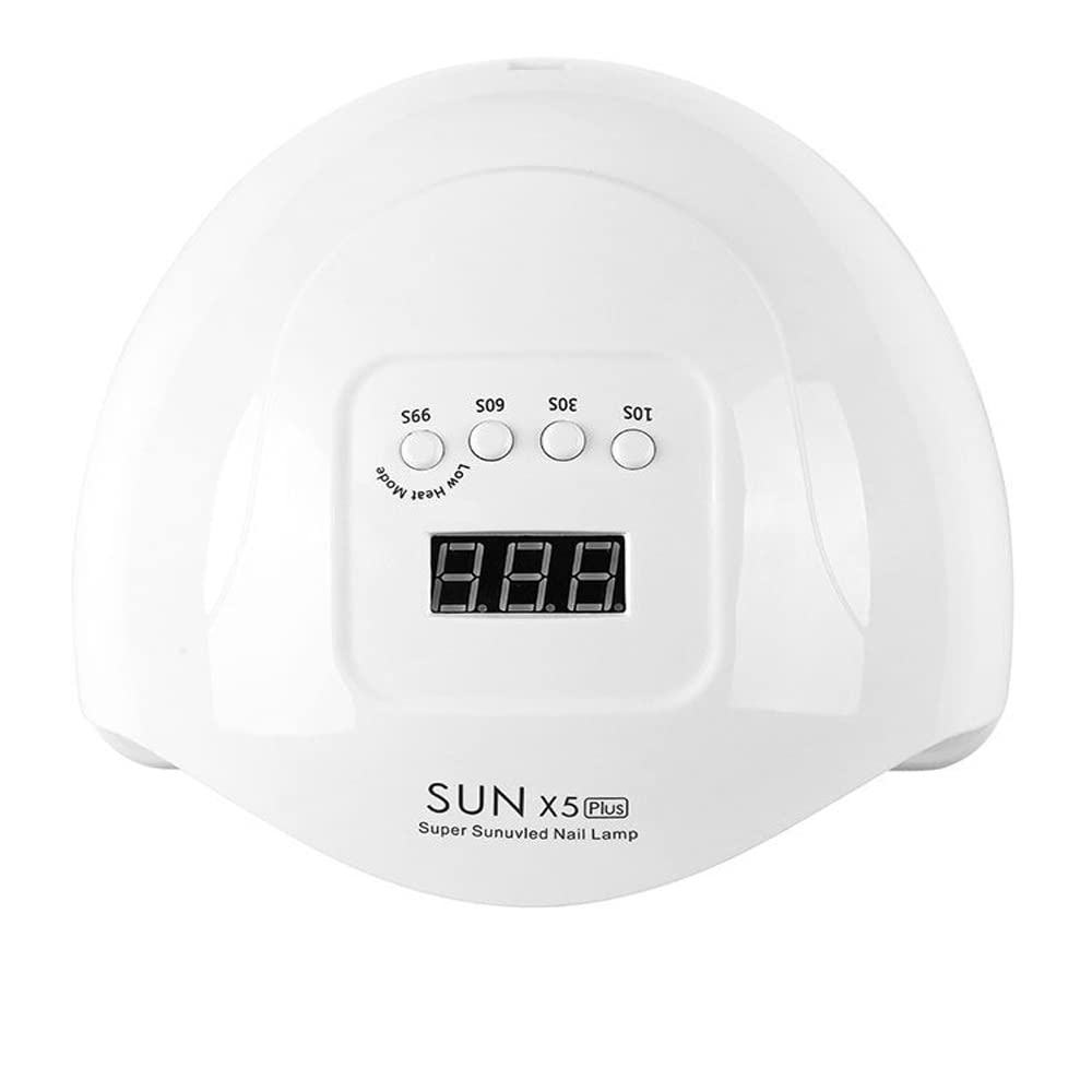 Curing Nail Lamp 80w/110w Quick-Drying Manicure Phototherapy Machine UV Gel Nail Lamp (White)