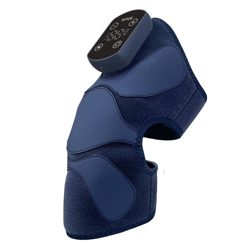 Red Light Therapy & Vibration Massage Knee Brace: Wireless Rechargeable, with 660nm&850nm Light & Heating Function – Relief for Knee, Joint, Elbow & Shoulder Pain, Promotes Faster Recovery