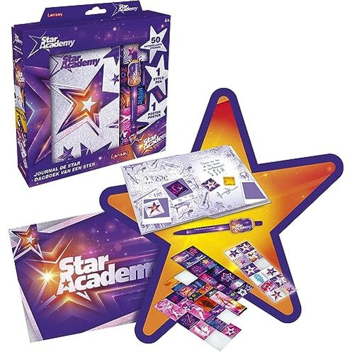 Lansay - STAR ACADEMY Star Diary for Kids 6+ | 120 Pages, Stickers, Poster & Pen