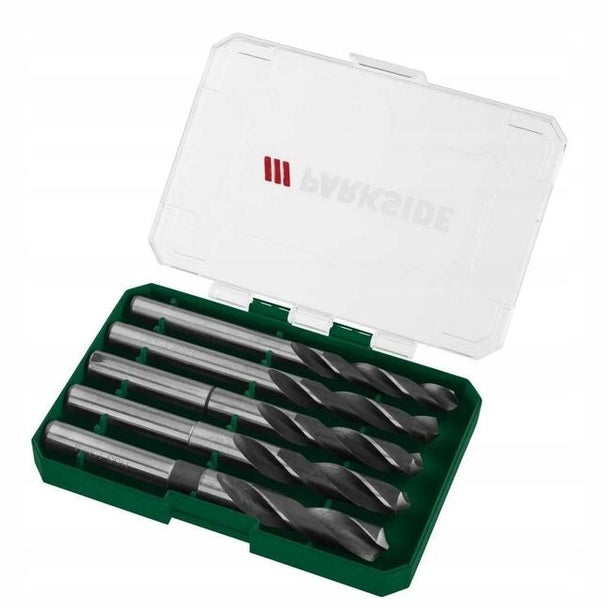 Parkside HSS Spiral Drill Bit Set PASP 4 A1 with multiple sizes and a case