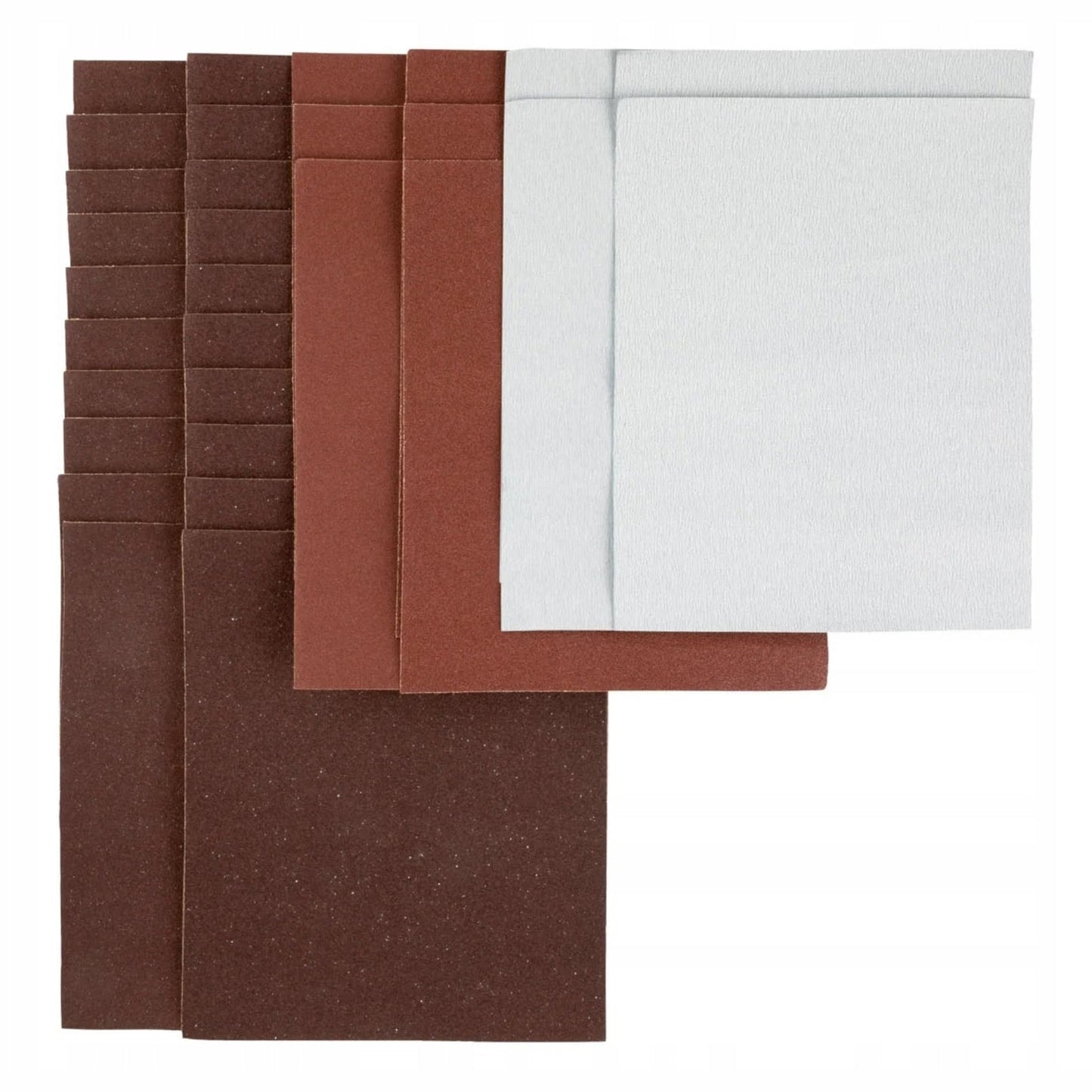 30 assorted Parkside sandpaper sheets in 3 types