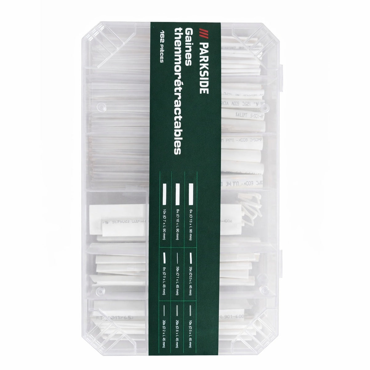 PARKSIDE heat shrink tubing set with assorted sizes for electrical insulation