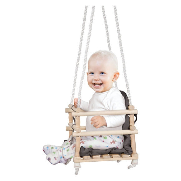 Playtive - Children's Wooden Swing (Black)
