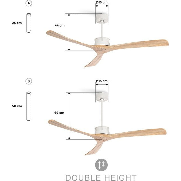 Create - WindLarge Ceiling Fan 40w Silent Xl Ø152 Cm / Summer Winter Function / 6 Speeds