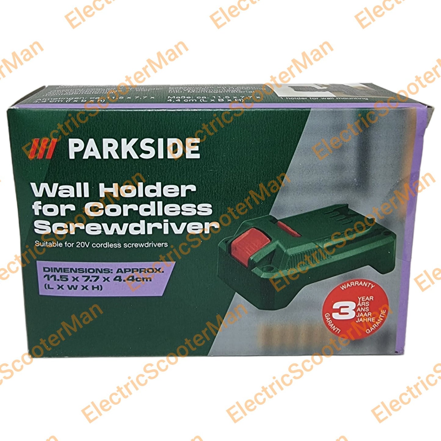 Parkside Wall Mount Holder for 20V Cordless Screwdriver