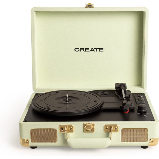 Create - Portable Turntable With Bluetooth / Pastel Green